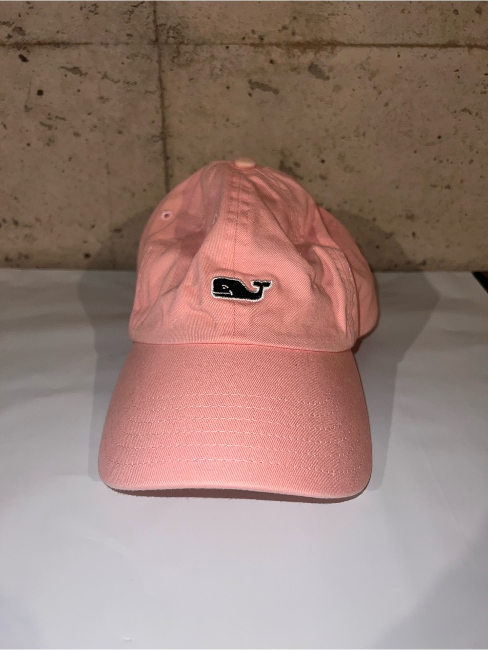 Vineyard Vines Kids Coral Whale Baseball Cap